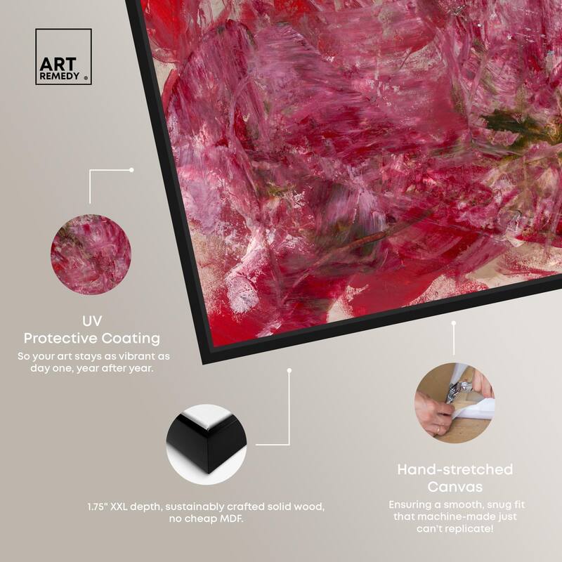 Shades of Red III Canvas by Art Remedy