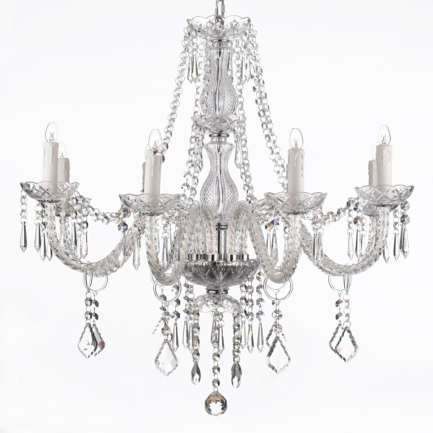 Crystal Chandelier Lighting 8 Light Fixture - Chandeliers For Bedrooms by Overstock.com