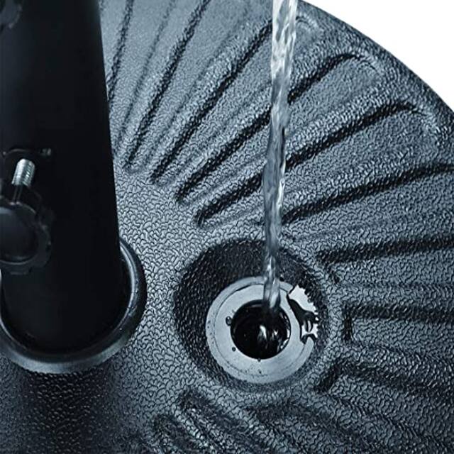 Ainfox 10ft Patio Umbrella with Lights Outdoor Solar Umbrella