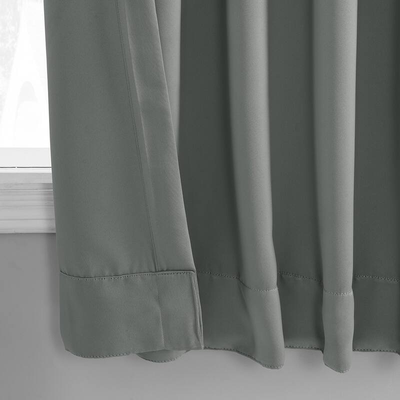 Exclusive Fabrics Room Darkening Curtain Panel Pair 63 inches (2 Panels) - 50 x 63