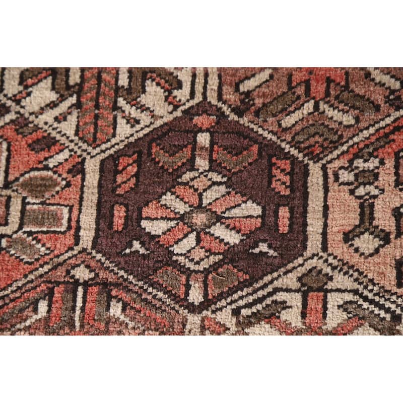 Garden Design Bakhtiari Persian Vintage Rug Hand-Knotted Wool Carpet - 6'9"x 9'11"