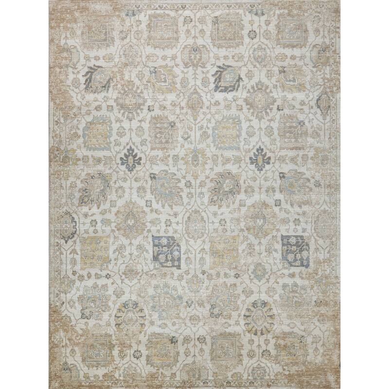 Artisan Handmade Wool/Nylon in Ivory Area Rug