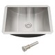 preview thumbnail 1 of 7, 18" Undermount Stainless Steel Single Bowl Bathroom Basin Vessel Sink - 18in. X 13in. X 5 in. 18in. X 13in. X 5 in.