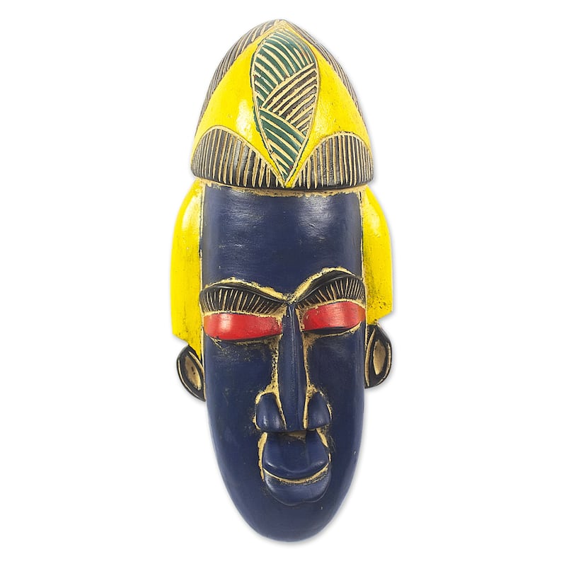 Novica Handmade Gameli African Wood Mask