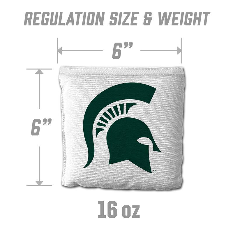 Michigan State Spartans NCAA Dual Sided Pro Stop & Slide Cornhole Bags