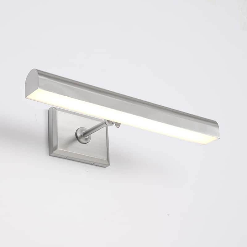 1-Light Brass/Matte Black/Chrome Dimmable Linear LED Iron Wall Light with Warm 3000K Light