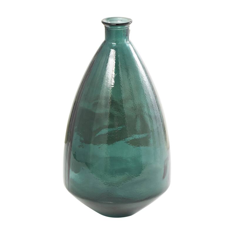 Blue Recycled Glass Handmade Spanish Decorative Vase