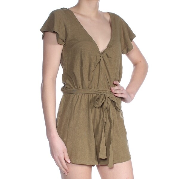 free people green romper