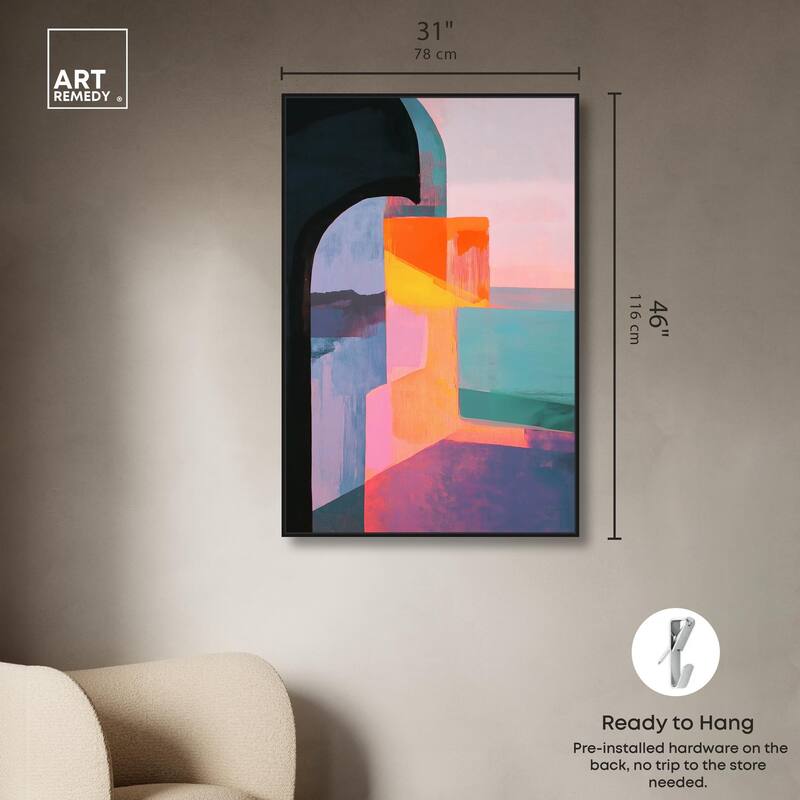 Color Blocks III Canvas by Art Remedy