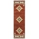 preview thumbnail 12 of 14, Alora Decor Ryder Brown, Tan, and Grey Hand-tufted Wool Rug 2'6" x 10'