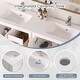 preview thumbnail 54 of 61, Modern Bathroom Vanity with Ceramic Sink, Soft-Close Storage Cabinet and Glossy Easy-Clean Countertop