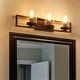 preview thumbnail 2 of 7, Carbon Loft Modern 3-Light Rustic Bathroom Vanity Lights Wall Sconces - W24.2"x H7.5"x E5.5"