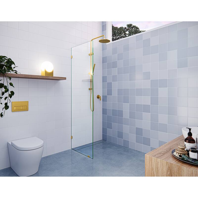 Glass Warehouse 78" x 22.5" Frameless Shower Door - Single Fixed Panel