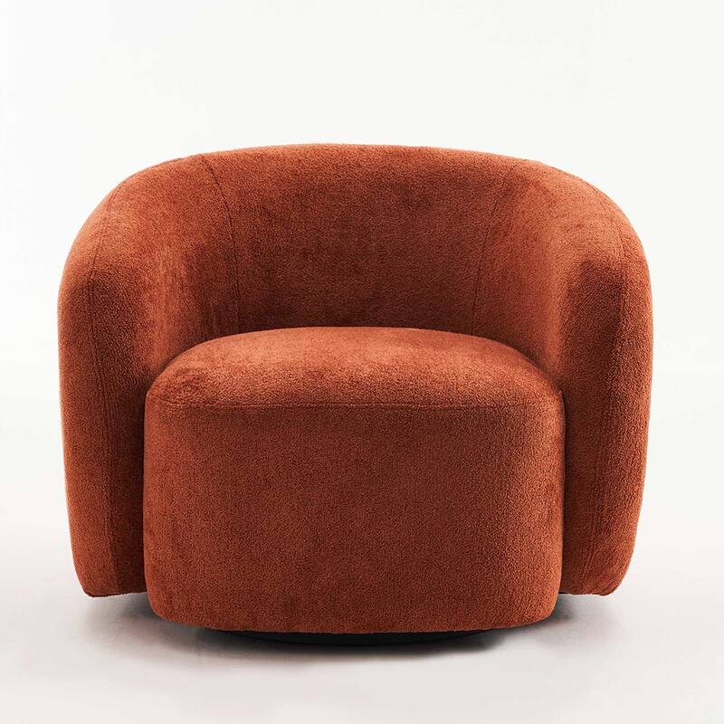 Mid-Century Modern Accent Chair, Soft Padded Single Sofa
