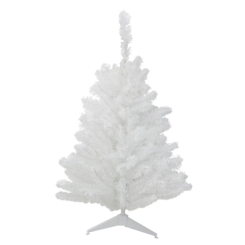 Medium Snow White Pine Artificial Christmas Tree - 2' - Unlit - 2 Foot