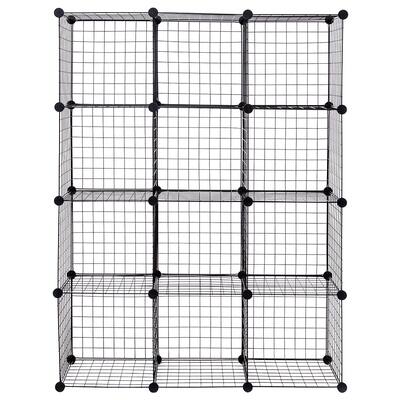 DIY 12 Cube Grid Wire Cube Shelves - 13.8" x 13.8"(L x W)