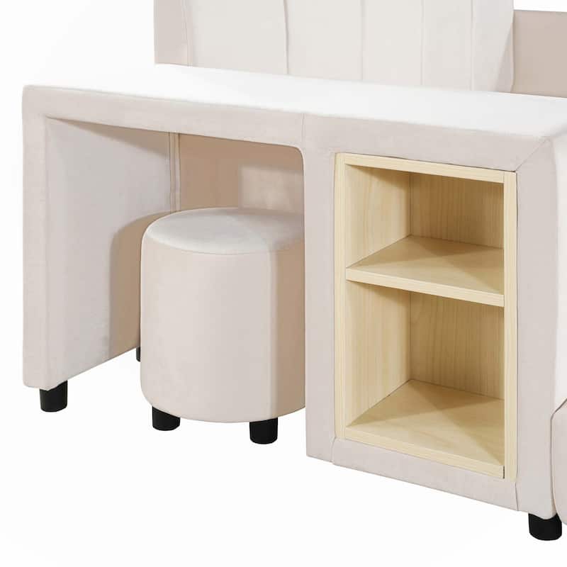 Full Size Upholstered Grounded Bed