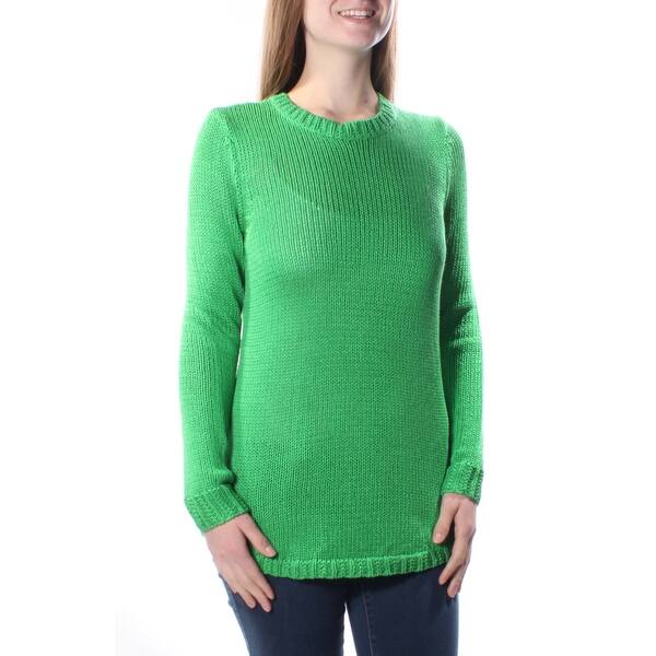 green crew neck jumper womens