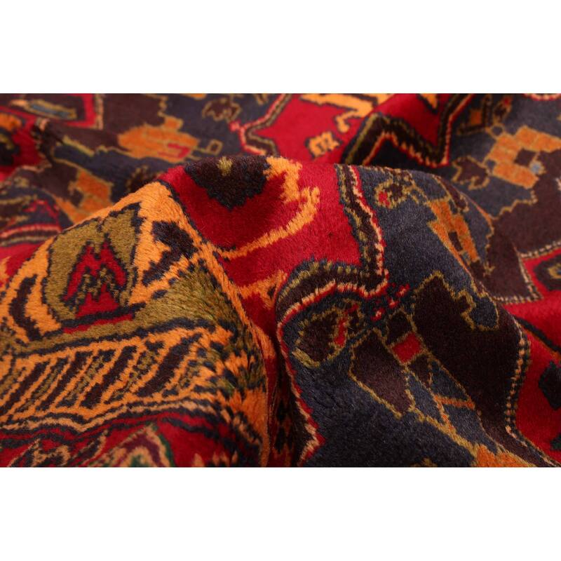 ECARPETGALLERY Hand-knotted Teimani Red Wool Rug - 3'6 x 6'9