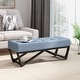 preview thumbnail 11 of 18, Assisi Contemporary Fabric Ottoman Bench by Christopher Knight Home