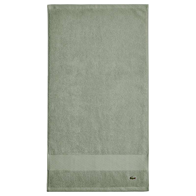 Lacoste Heritage Supima 100% Cotton Bath Towel, Hand Towel, Wash Cloth, and Bath Sheet - Aloe - Hand Towel