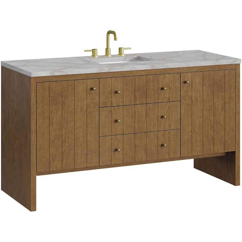 James Martin Vanities 435-V60S-FVSL Hudson 60" Free Standing Single