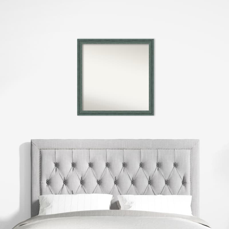 Upcycled Non-Beveled Wood Framed Wall Mirror