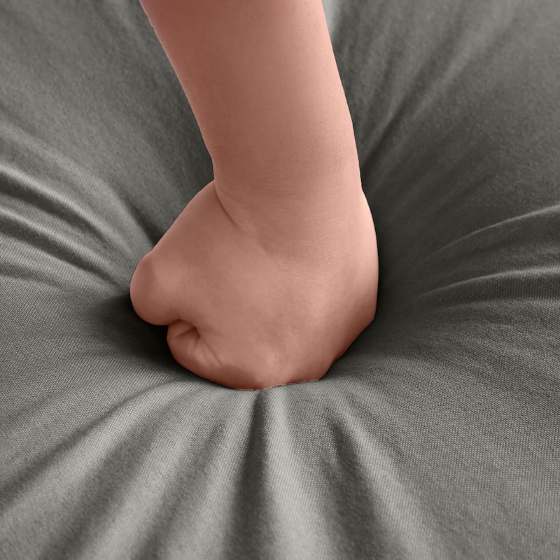 102" U-Shaped Linen Fabric Sectional Sofa with Ottomans