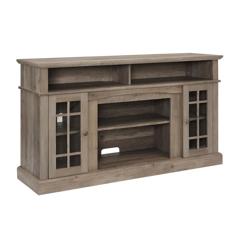 58.25 Inch Classic TV Stand with 23-Inch Fireplace Insert