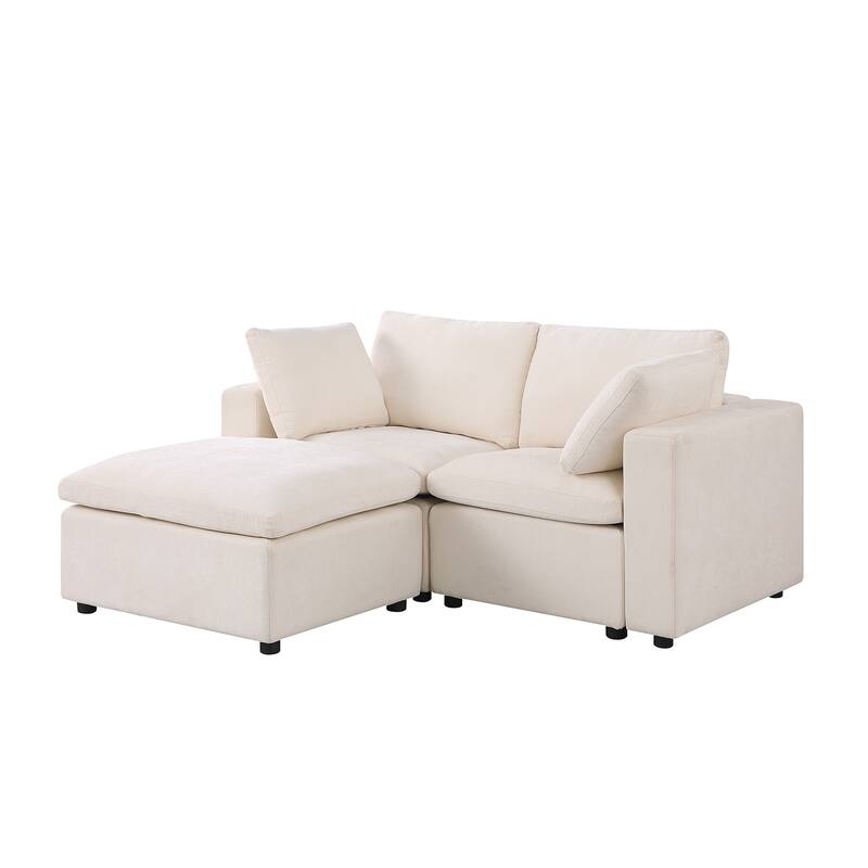 Modular Sectional Sofa, Convertible U Shaped Sofa Couch, Modular Sectionals with Ottomans