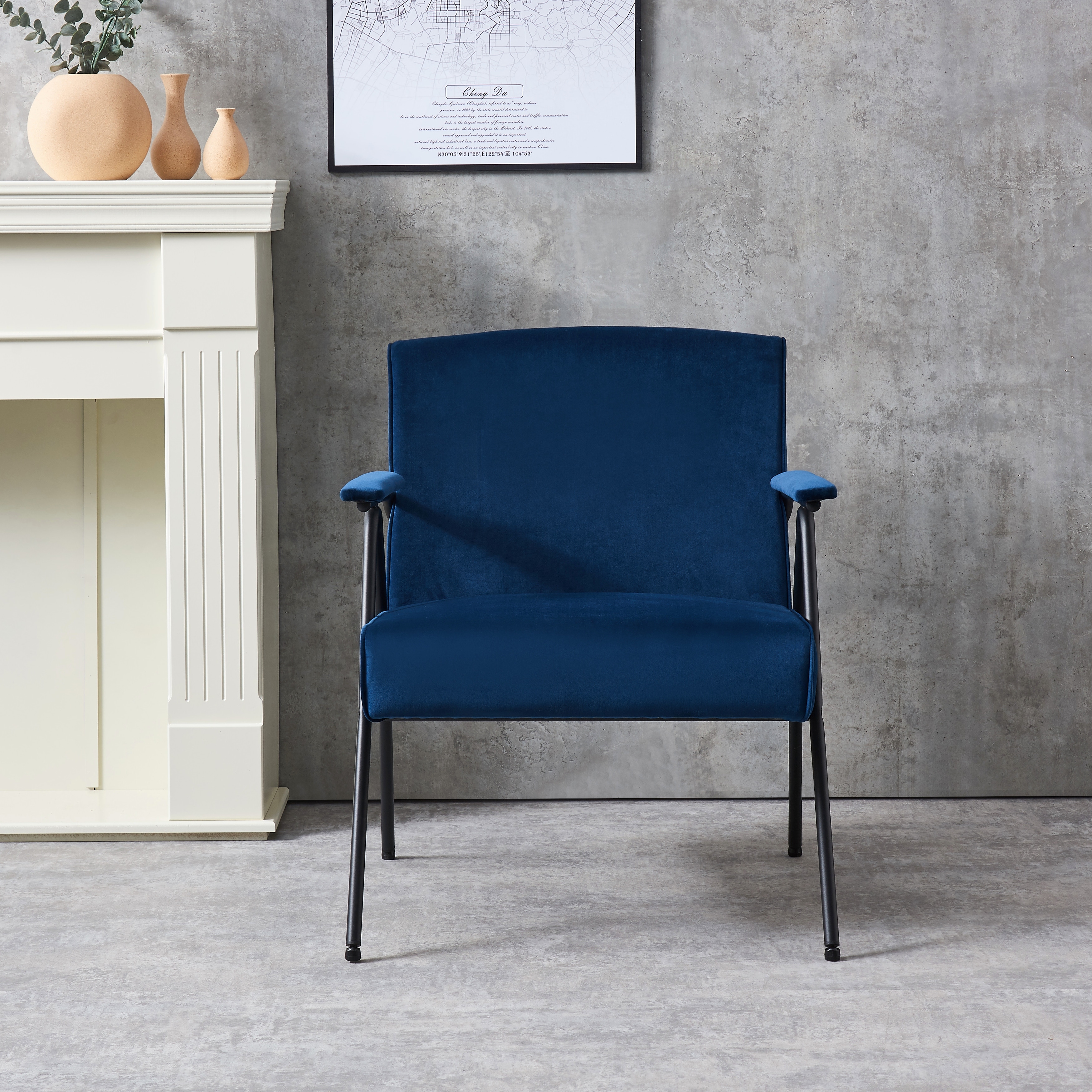 Metal frame deals recliner chair