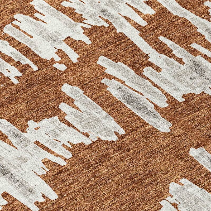 Machine Washable Indoor/ Outdoor Chantille Abstract Contemporary Rug