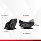 preview thumbnail 14 of 26, Ghaw Modern Faux Leather LED Zero Gravity Massage Chair with Bluetooth Speaker and USB Port by Furniture of America