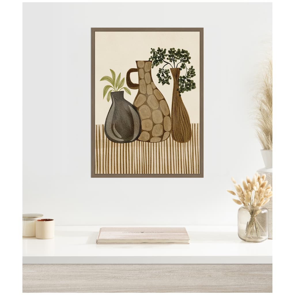 Kate and Laurel Rustic Stilllife ll by Nikita Jariwala Framed Canvas Wall Art Print