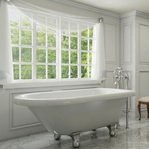 54 inch acrylic clawfoot tub