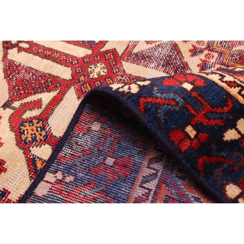 ECARPETGALLERY Hand-knotted Antalya Vintage Red Wool Rug - 4'2 x 6'7