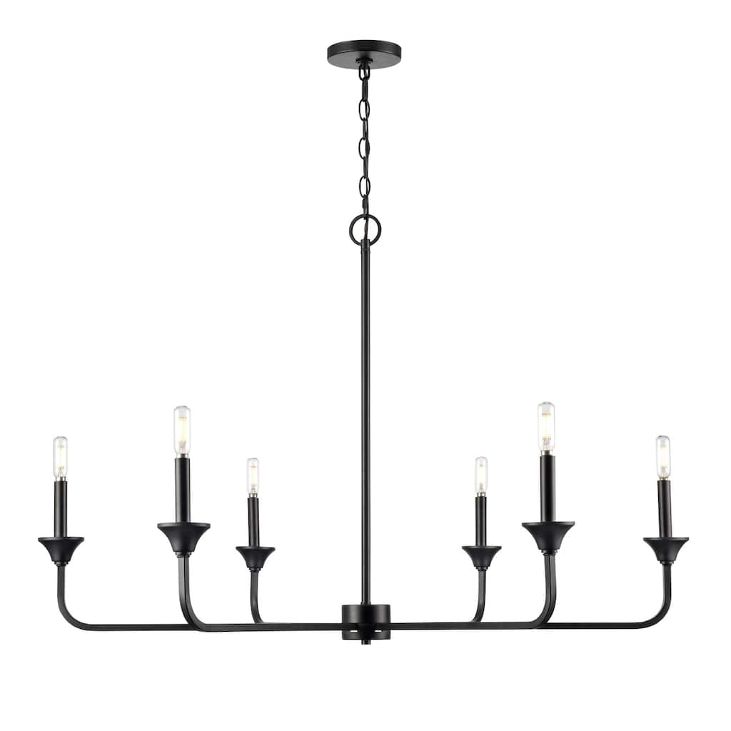 Millennium Lighting 97426 Herring 6 Light 42" Wide Taper Candle Style