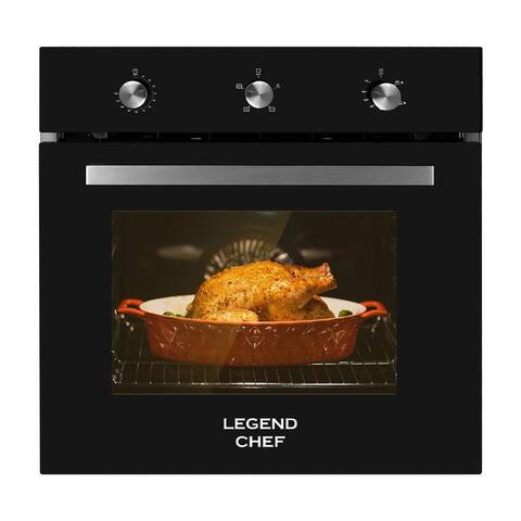 LEGEND CHEF 24" 2.0 Cu. Ft Celsius Display Convection Natural Gas Single Wall Oven
