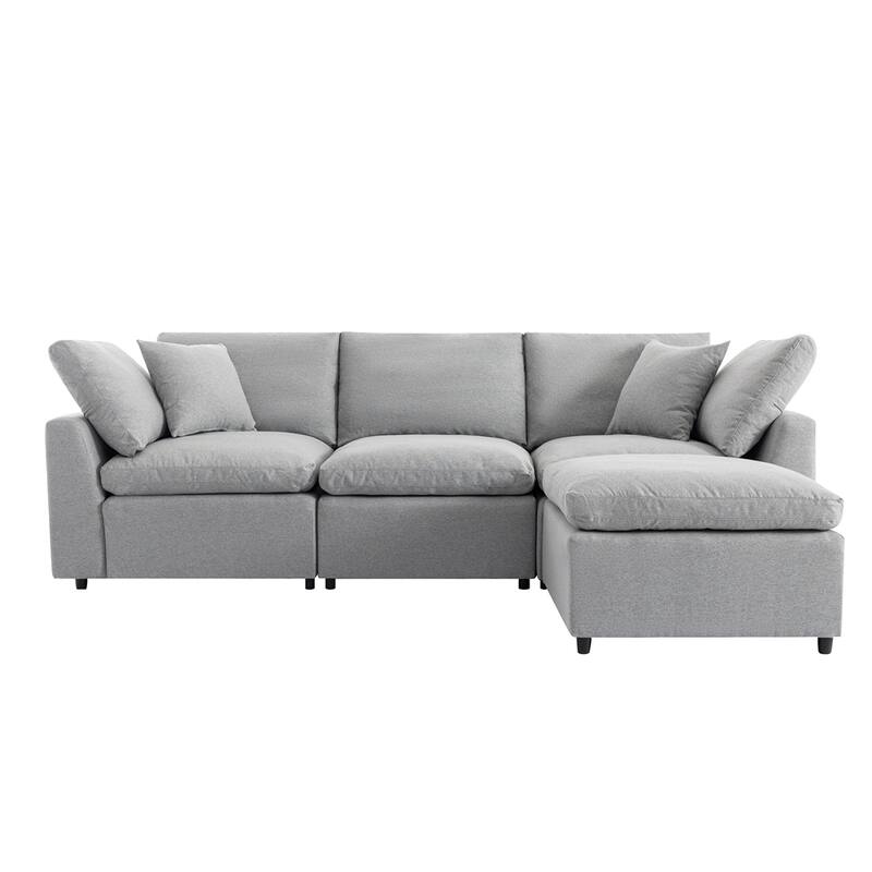 Convertible Sectional Sofa, L Shaped Couch with Reversible Chaise