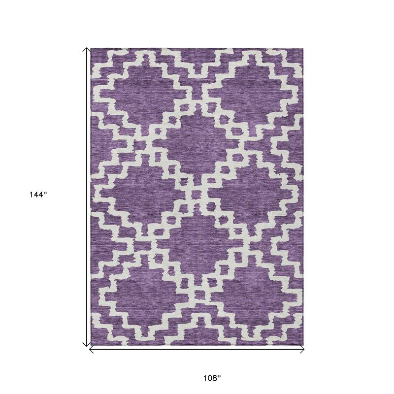 HomeRoots Geometric Transitional Rectangle Outdoor Rug