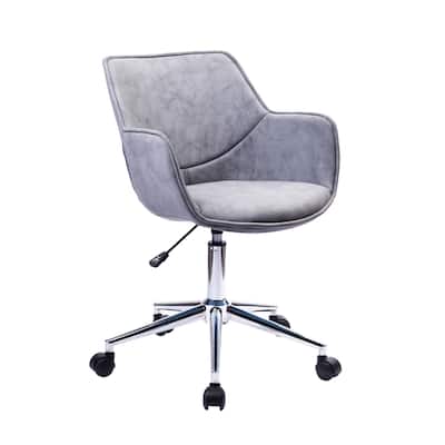 Porthos Home Xen Adjustable Office Chair, Microfiber, Chrome Base