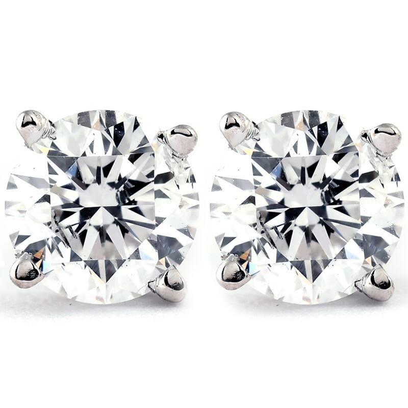 1/3 Ct TDW Diamond Studs Available in White or Yellow Gold
