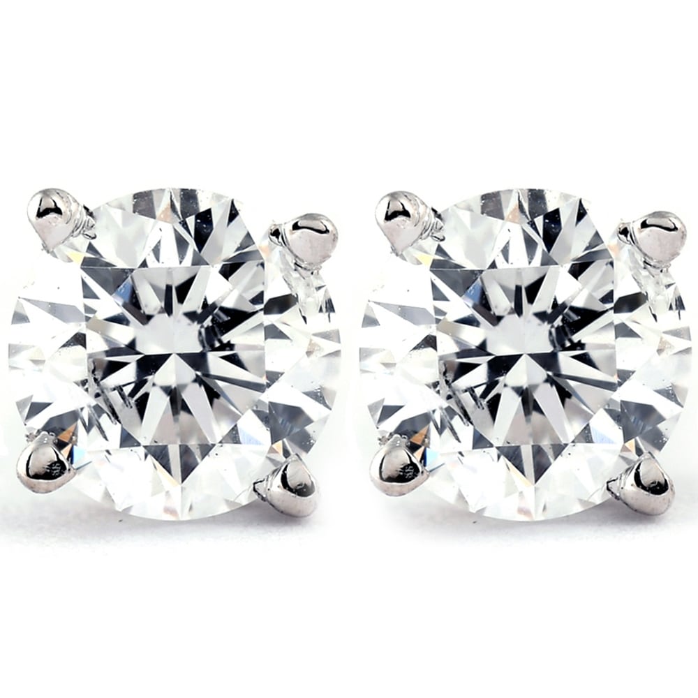 Bliss Diamond 1/3 Ct TDW Diamond Studs Available in White or Yellow Gold