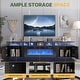 preview thumbnail 46 of 97, 70"/80" Modern Fireplace TV Stand with 36" Electric Fireplace