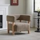 preview thumbnail 4 of 63, Christopher Knight Home - James Living Room Fabric Accent Chair Light camel+natural