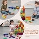 preview thumbnail 8 of 33, Magnetic Tiles, Magnetic Building Blocks for Kids, STEM Educational Construction Stacking Toys for Toddlers Boys Girls Aged 5+