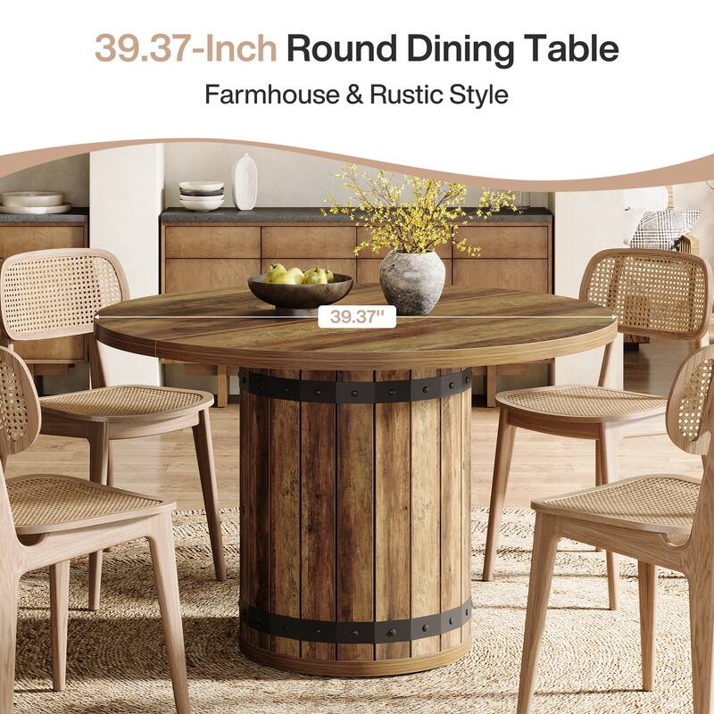 Farmhouse Dining Table, Kitchen Table, Living Room Accent Dining Table