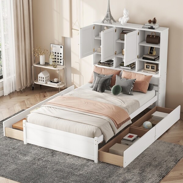 Low profile storage bed frame sale