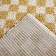 preview thumbnail 14 of 43, Covey Plush Checkered Thick Shag Area Rug