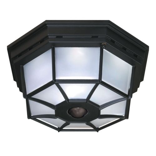 Heath Zenith HZ-4300 4 Light 360 Degree Motion Activated Outdoor Flush Mount Ceiling Fixture